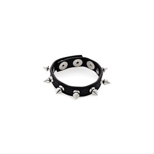 Cockring cuir et pics rock 37mm à 61mm / MonSexToy
